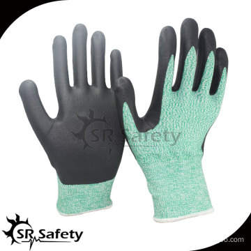 13 gauge Cut level 5 coated water-based PU gloves industry safety gloves